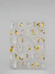 Горчичный голографические 3d-наклейки для ногтей, самоклеящиеся