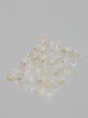 Золотой голографические 3d-наклейки для ногтей, самоклеящиеся