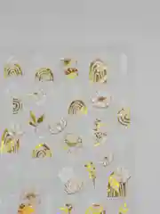 Белый голографические 3d-наклейки для ногтей, самоклеящиеся