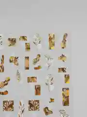 Желтый голографические 3d-наклейки для ногтей, самоклеящиеся