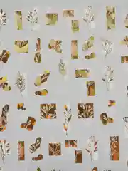 Желтый голографические 3d-наклейки для ногтей, самоклеящиеся