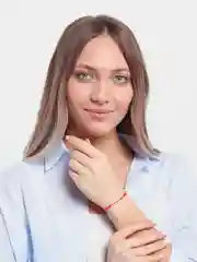Лайм браслет красная нить с кулоном