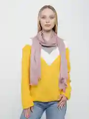 Кораллово-розовый платок женский