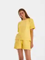 Лимонный спортивный костюм женский