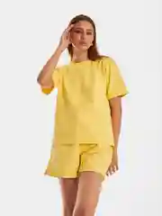 Лимонный спортивный костюм женский
