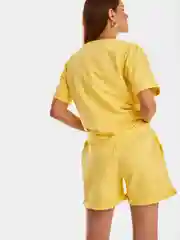 Лимонный спортивный костюм женский