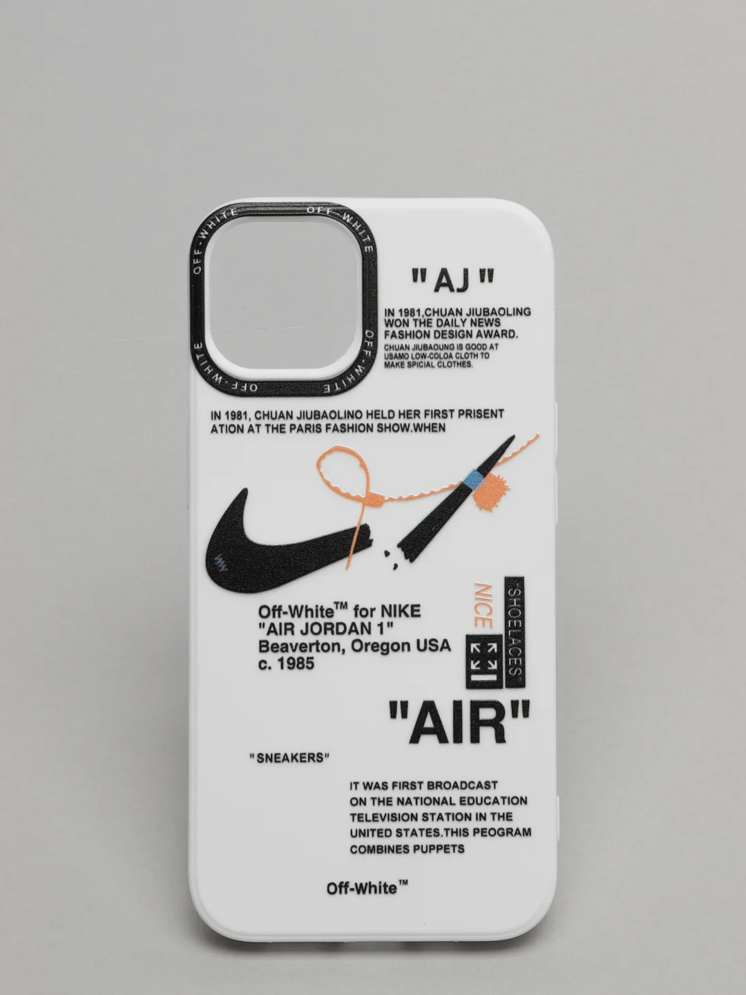Белый чехол для айфон iPhone 14, силиконовый чехол с принтом Nike