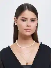 Белый ожерелье женское чокер, с жемчугом, 3 вида