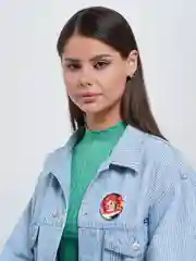 Желтый значок аниме "Клинок, рассекающий демонов" , 18 видов (Demon Slayer)