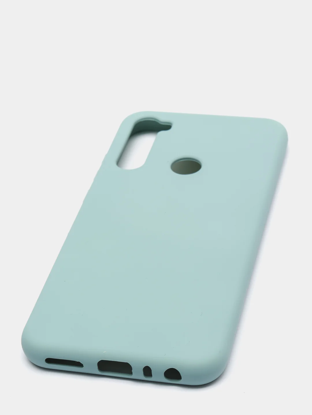 Бирюзовый силиконовый чехол с Soft-touch покрытием Xiaomi Redmi Note 8T