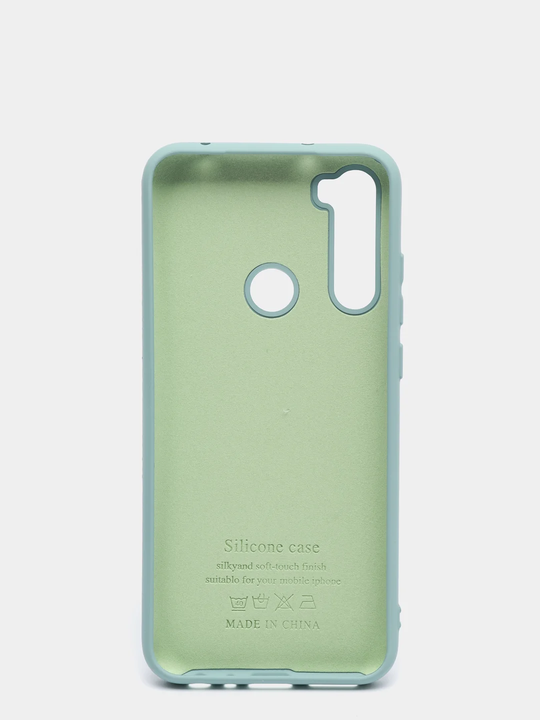 Бирюзовый силиконовый чехол с Soft-touch покрытием Xiaomi Redmi Note 8T