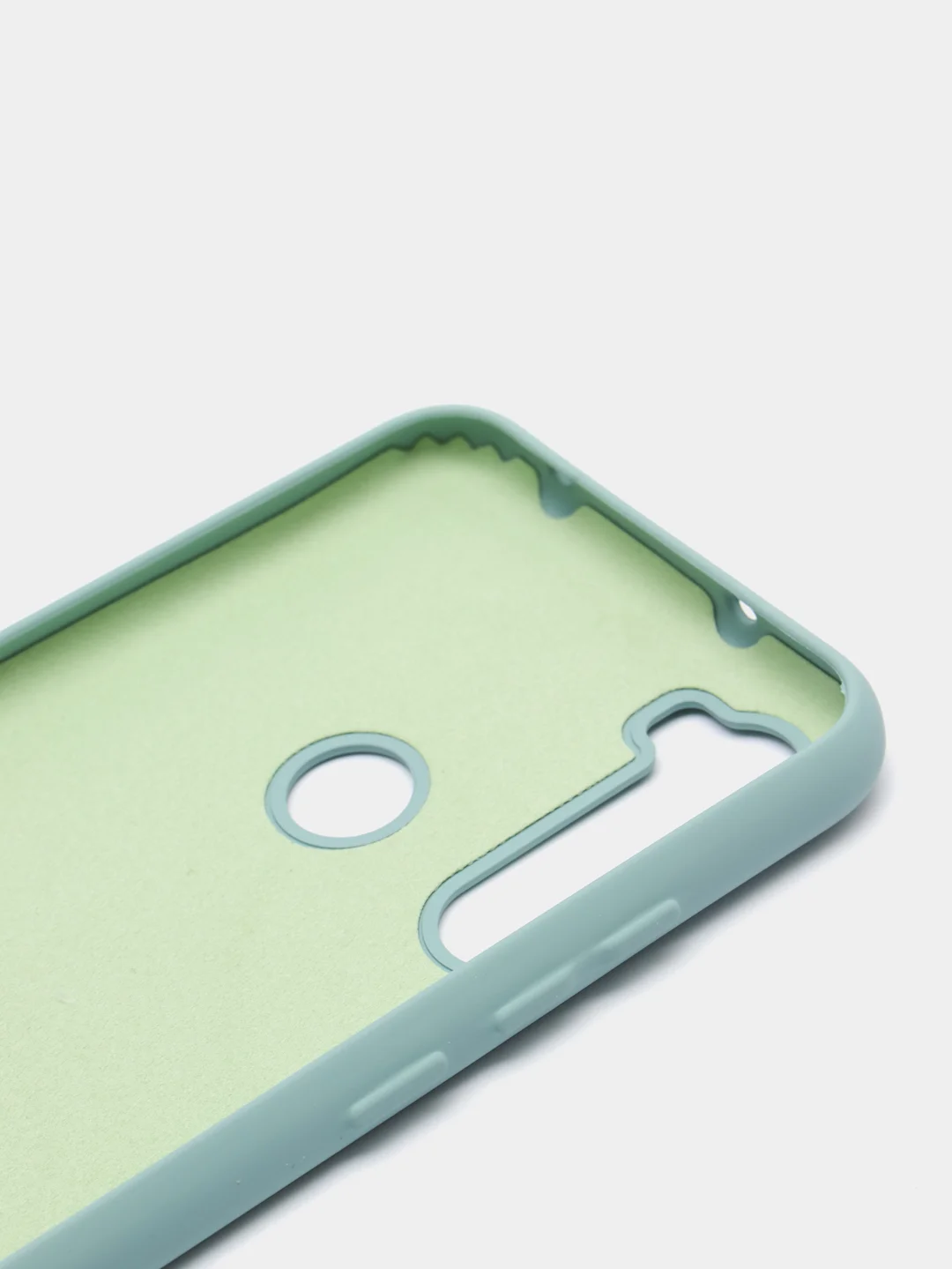 Бирюзовый силиконовый чехол с Soft-touch покрытием Xiaomi Redmi Note 8T