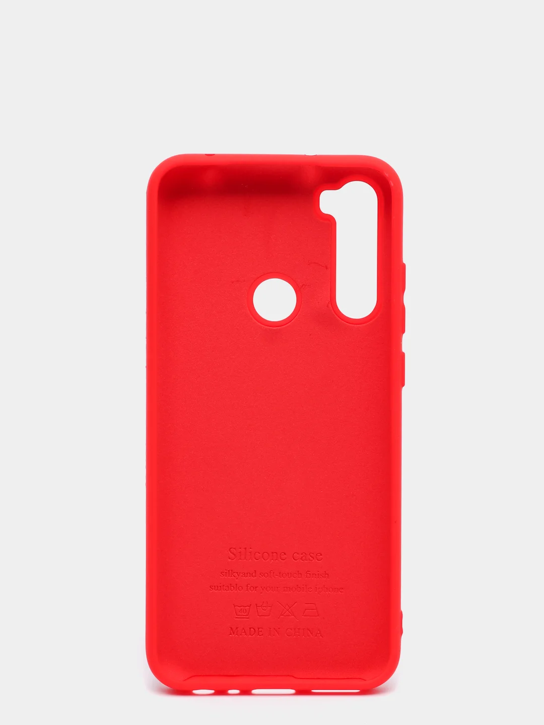 Красный силиконовый чехол с Soft-touch покрытием Xiaomi Redmi Note 8T
