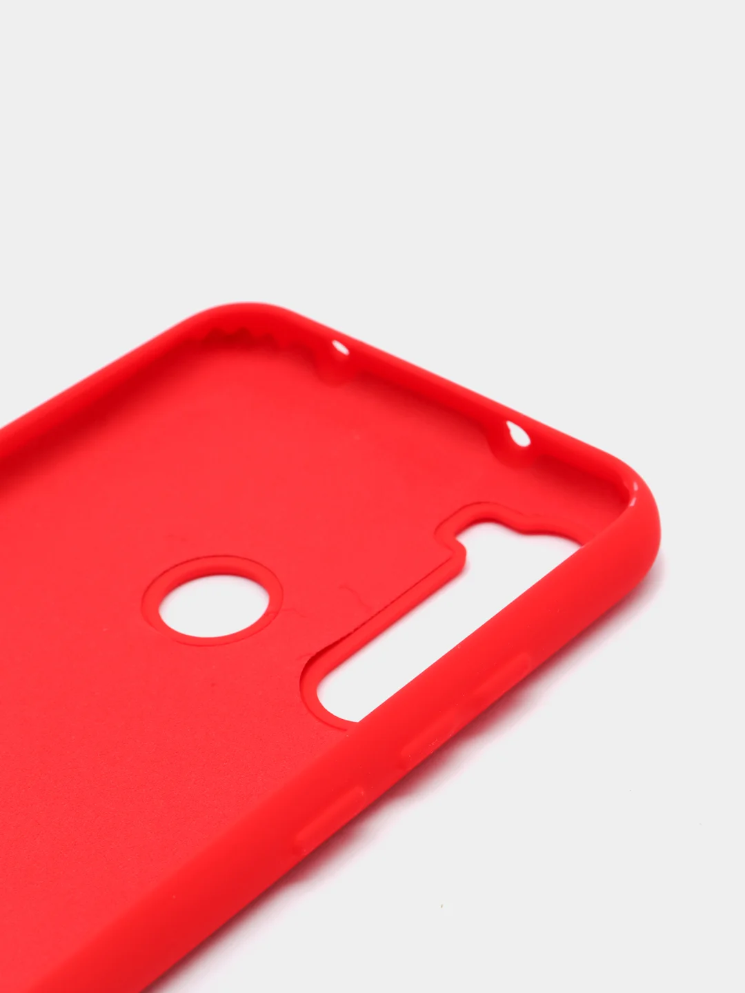 Красный силиконовый чехол с Soft-touch покрытием Xiaomi Redmi Note 8T