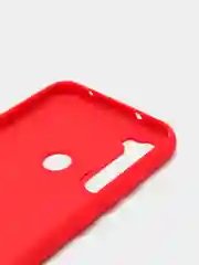 Красный силиконовый чехол с Soft-touch покрытием Xiaomi Redmi Note 8T