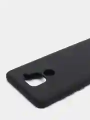 Черный чехол Siliconе Case для Xiaomi Redmi Note 9, Redmi 10X 4G soft touch