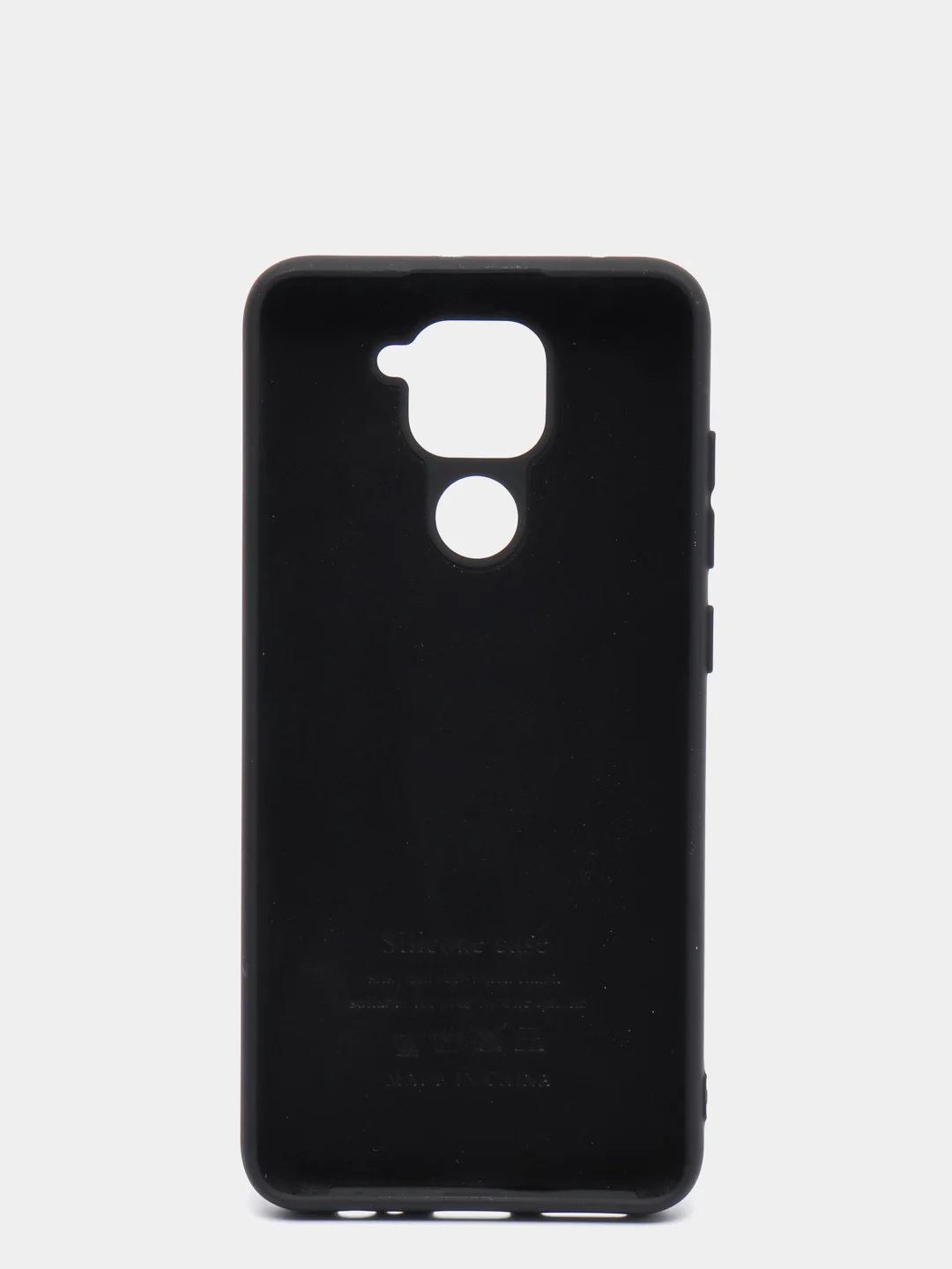 Черный чехол Siliconе Case для Xiaomi Redmi Note 9, Redmi 10X 4G soft touch