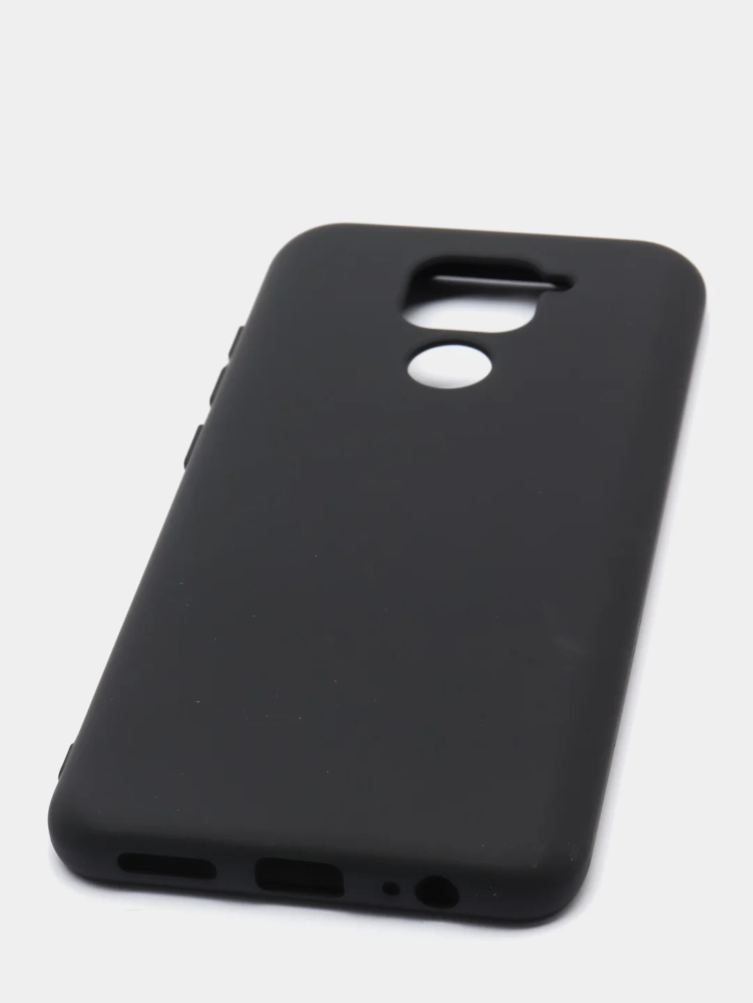 Черный чехол Siliconе Case для Xiaomi Redmi Note 9, Redmi 10X 4G soft touch