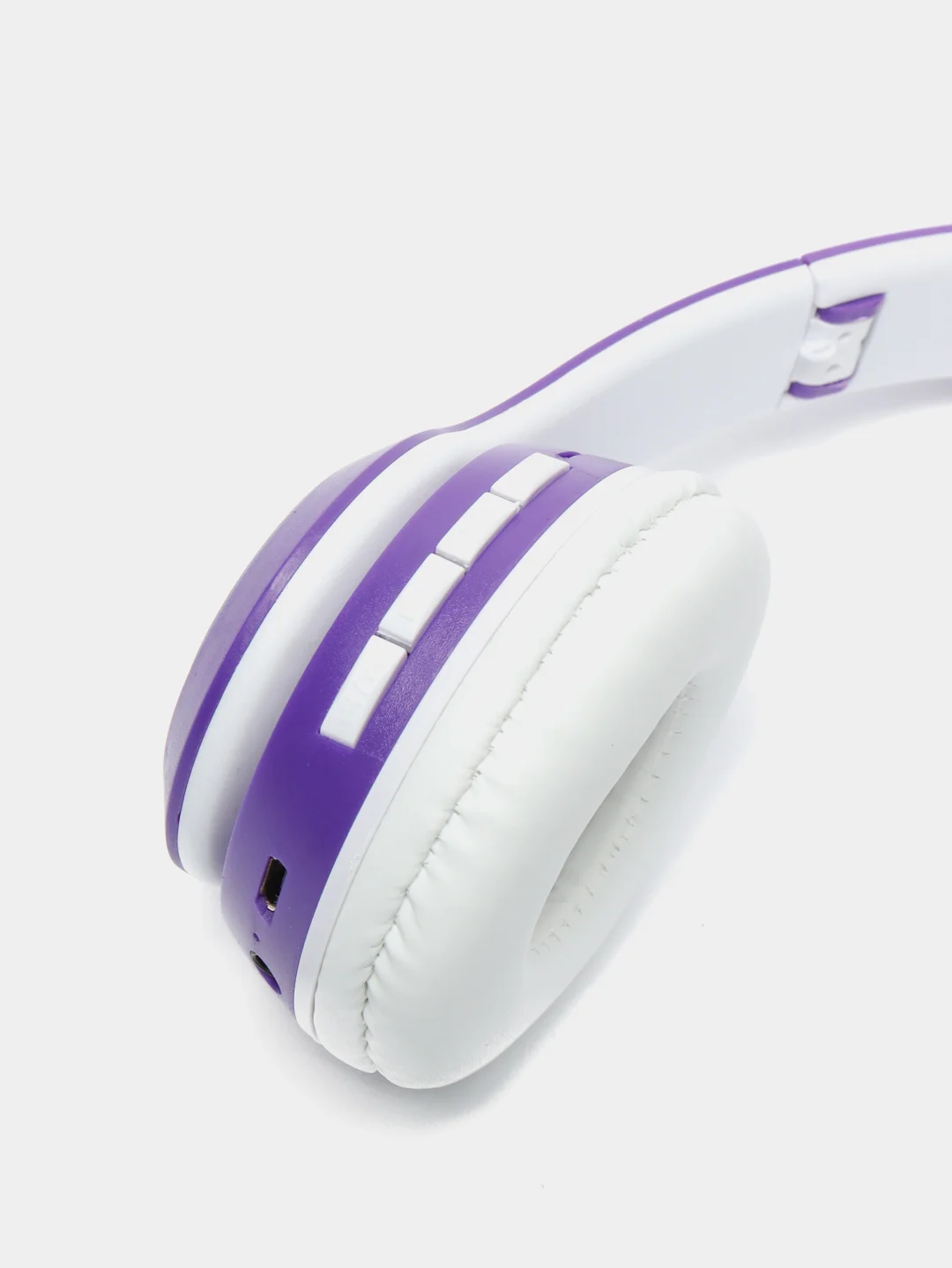 Сиреневый беспроводные Bluetooth наушники с кошачьими светящимися ушами