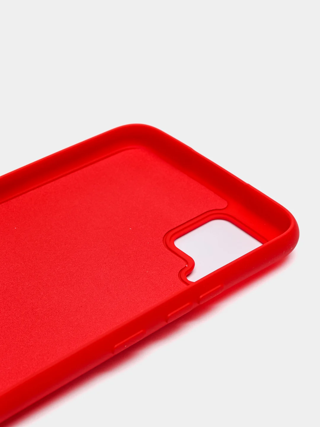 Зеленый чехол силиконовый для Realme C15 / C12, без отпечатка пальца, с бархатной подкладкой