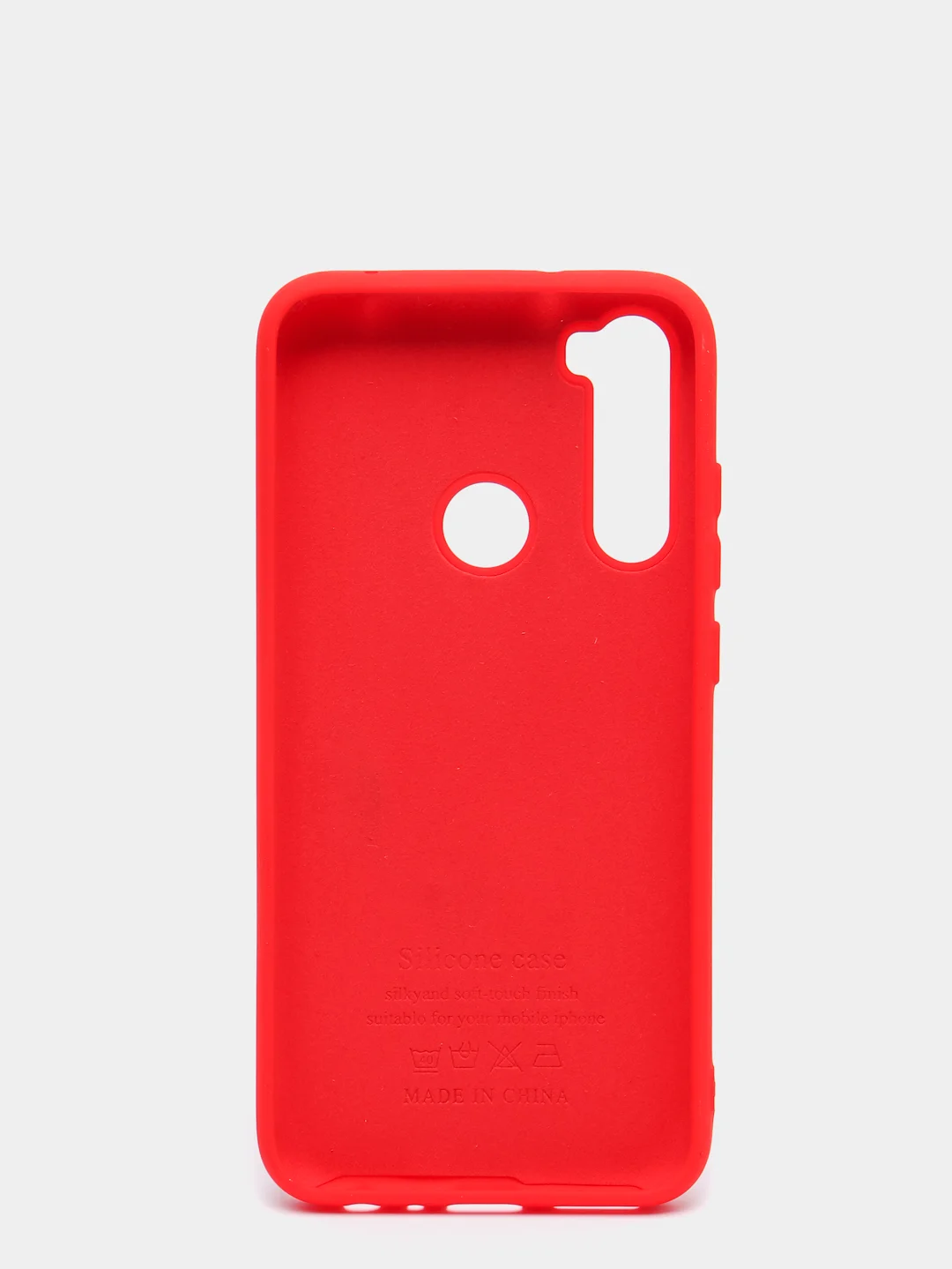 Красный силиконовый чехол Xiaomi Redmi Note 8 с Soft-touch покрытием