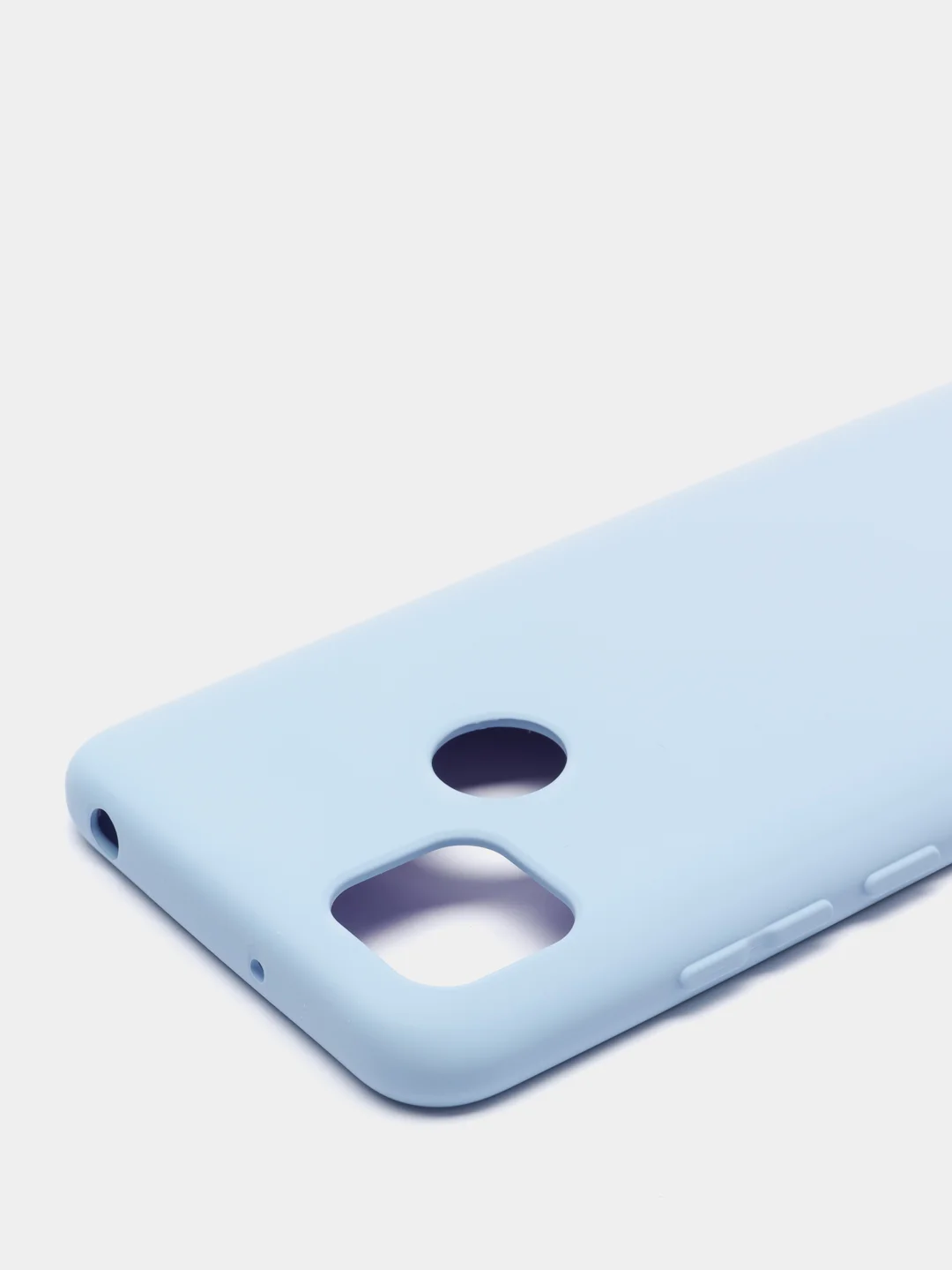 Голубой чехол Redmi 9C, Redmi 9C NFC, Redmi 10A, Poco C3 с Soft-touch покрытием
