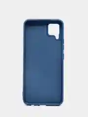 Темно-синий чехол силиконовый для Realme C15 / C12, без отпечатка пальца, с бархатной подкладкой