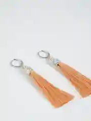 Серьги-кисти, золотой бежевый