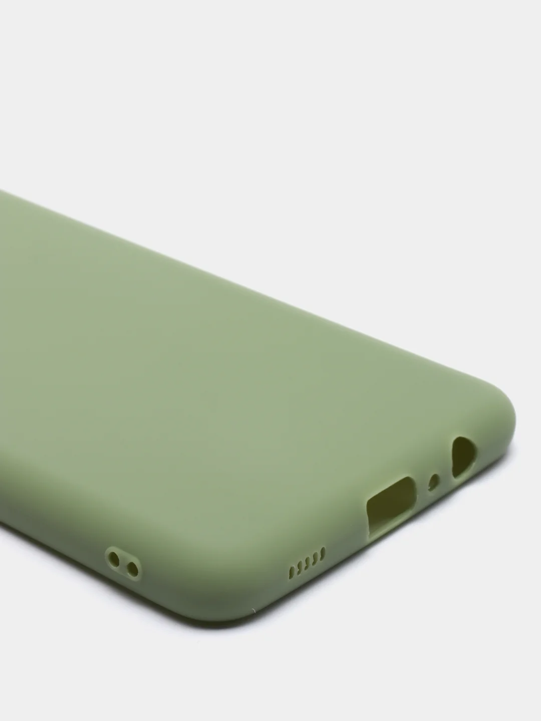 Приглушённый хаки чехол силиконовый на Samsung Galaxy A12, М12
