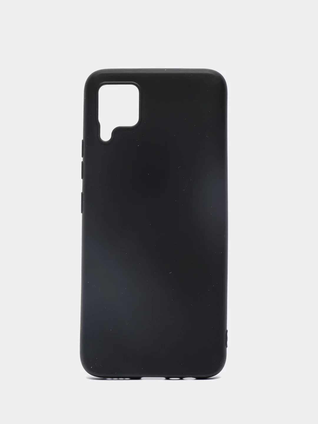 Черный чехол силиконовый для Realme C15 / C12, без отпечатка пальца, с бархатной подкладкой