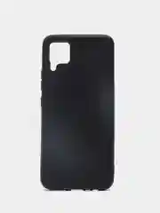 Черный чехол силиконовый для Realme C15 / C12, без отпечатка пальца, с бархатной подкладкой