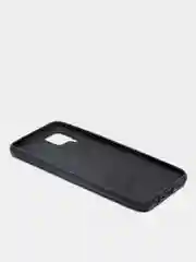 Черный чехол силиконовый для Realme C15 / C12, без отпечатка пальца, с бархатной подкладкой