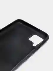 Черный чехол силиконовый для Realme C15 / C12, без отпечатка пальца, с бархатной подкладкой