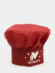 Вишнёвый фартук детский, с колпаком, костюм повара, 3-7 лет
