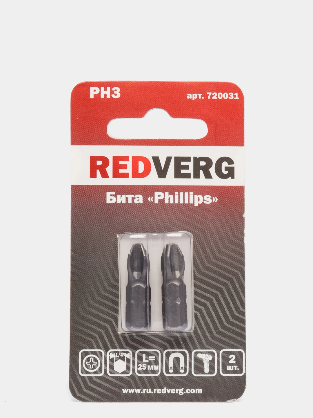 Бита для шуруповерта RedVerg PH, 2 штуки