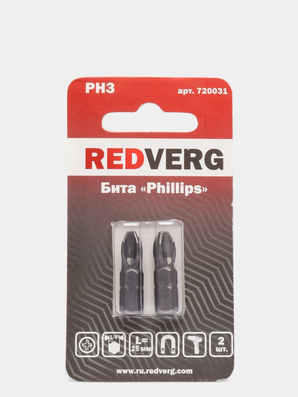 Бита для шуруповерта RedVerg PH, 2 штуки