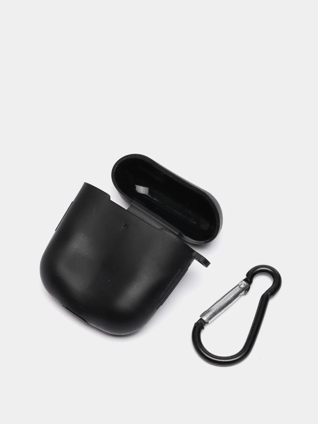 Черный силиконовый чехол для беспроводных наушников AirPods