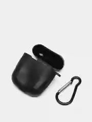 Черный силиконовый чехол для беспроводных наушников AirPods