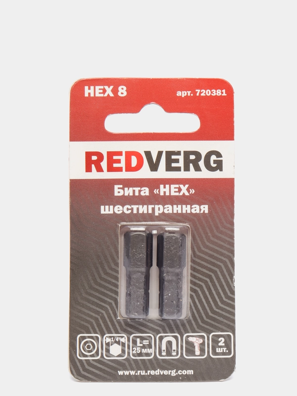 Бита для шуроповерта RedVerg HEX, 2 штуки