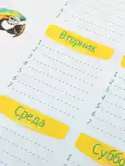Желтый расписание уроков на неделю