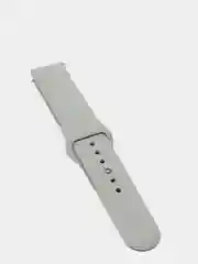 Серый меланж силиконовый ремешок с кнопкой для Xiaomi Amazfit Bip / Samsung / Huawei, 20 мм