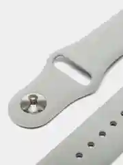 Серый меланж силиконовый ремешок с кнопкой для Xiaomi Amazfit Bip / Samsung / Huawei, 20 мм