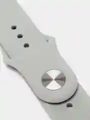 Серый меланж силиконовый ремешок с кнопкой для Xiaomi Amazfit Bip / Samsung / Huawei, 20 мм
