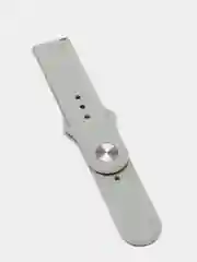 Серый меланж силиконовый ремешок с кнопкой для Xiaomi Amazfit Bip / Samsung / Huawei, 20 мм