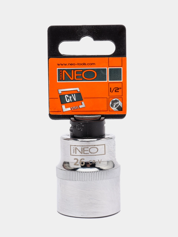 Головка торцевая, 6-гранная, Superlock, 26 мм 1/2"DR, NEO Tools 08-026