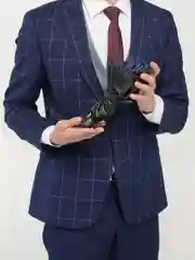 Синий зонт с чехлом