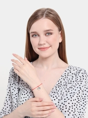 Браслет желаний "Красная нить" с подвеской "Сердце"