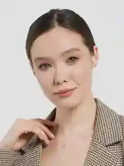 Золотой кулон на леске "Слеза Ангела", с камнем
