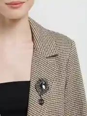 Серый брошь винтажная