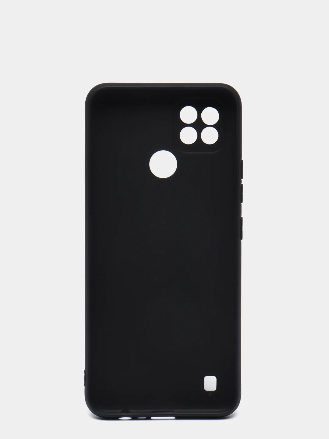 Черный чехол силиконовый для Realme C21 ( Реалми С21) с защитой камеры